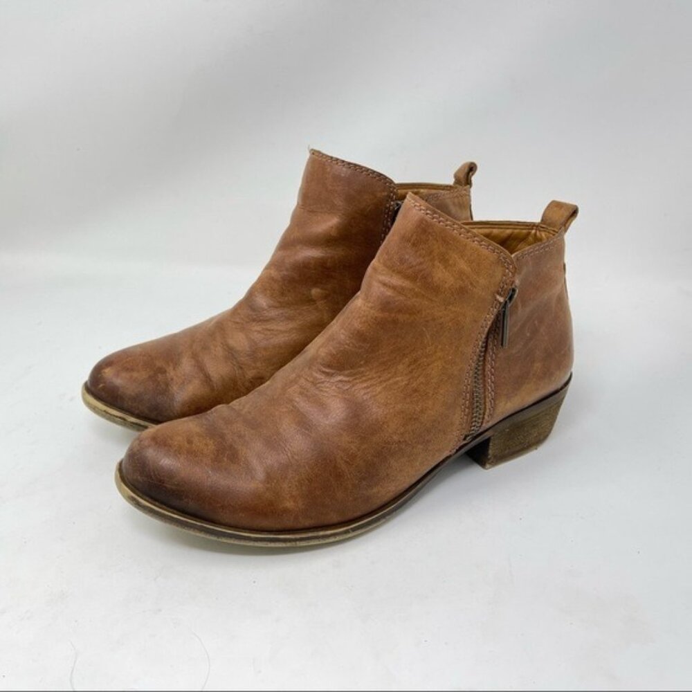LUCKY BRAND Double ZIPPERED ANKLE BOOTS booties